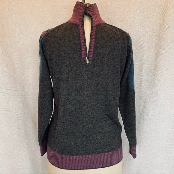 Armani mens 46 wool cashmere half zip sweater - Picture 5 of 9